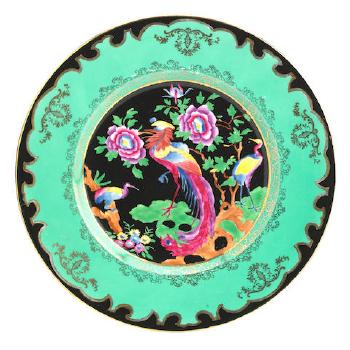 A Daisy Makeig-Jones Wedgwood Plate In The Argus Pheasant Pattern by 
																	Daisy Makeig-Jones