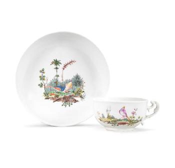A Nymphenburg Cup And Saucer by 
																	 Nymphenburg