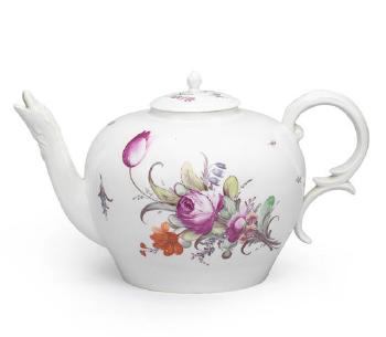 A Nymphenburg Teapot And Cover by 
																	 Nymphenburg