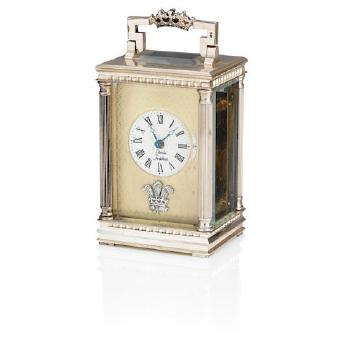 A Silver Mounted Miniature Carriage Clock Commemorating The Wedding Of H.r.h. Prince Charles And Lady Diana Spencer by 
																	Charles Frodsham