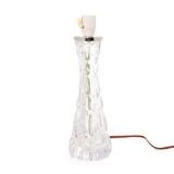 Table lamp of clear glass by 
																			 Orrefors Glassworks