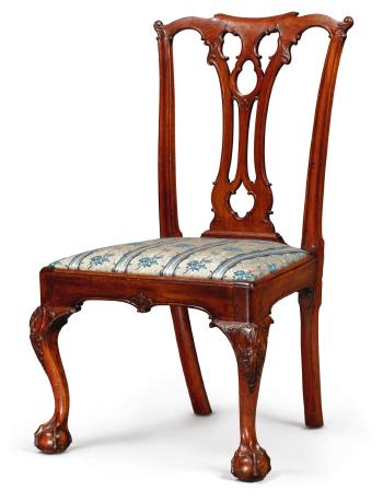 Fine And Rare Chippendale Carved Mahogany Side Chair, Attributed To Thomas Tuft (1740-1788), Philadelphia, Circa 1765 by 
																	Thomas Tufft