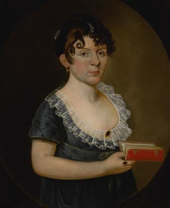 Portrait Of Miss Charlotte Hoyt by 
																	William Jennys