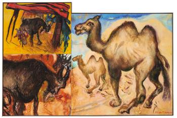 Camels And Goats by 
																	Malcolm Morley