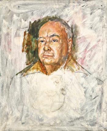 Portrait Of Winston Churchill by 
																	Bernard Hailstone