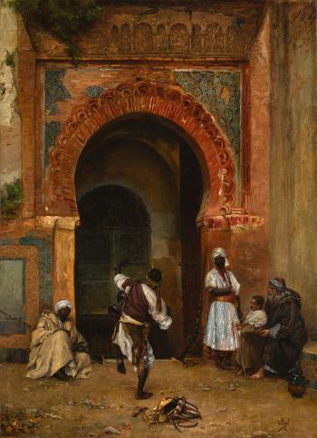 Gnaoua Festival Before The Medina Gate, Tangier by 
																	Clement Pujol de Guastavino