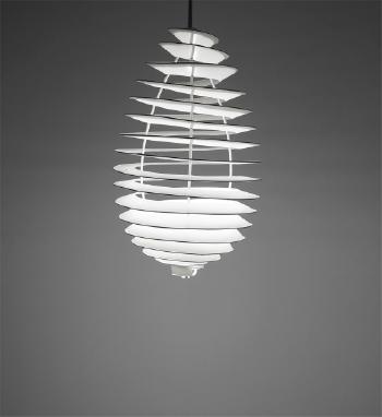 'Spiral' ceiling light by 
																			 Louis Poulsen