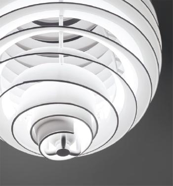 'Spiral' ceiling light by 
																			 Louis Poulsen