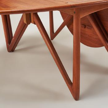 Drop-leaf dining table by 
																			Koefoeds Hornslet