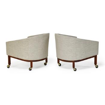 Pair of lounge chairs by 
																			Harvey Probber