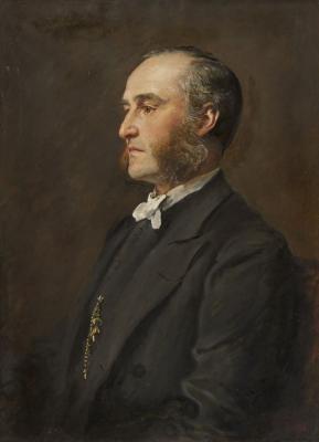 The Very Rev. Thomas William Jexblake'  1875 & 'Mrs Henrietta Jex-Blake', 1872 by 
																	John Everett Millais