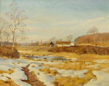 Farmland In Winter by 
																	Harald Pryn