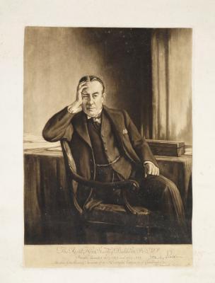 The Right Hon. Stanley Baldwin PC MP, Prime Minister from 1923-1924 and 1924-1929 by 
																	Henry Macbeth-Raeburn