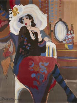 Woman Seated in An Interior by 
																	Isaac Maimon