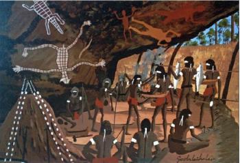 Return of the Hunting Party - Cape York by 
																			Dick Roughsey