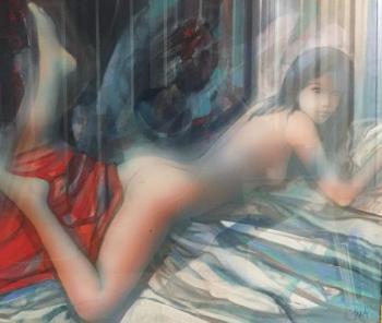 Nude Lying by 
																	Jean Baptiste Valadie