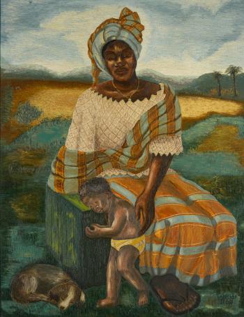 Portrait Of Mother And Child by 
																	Uzo Egonu