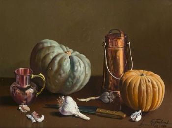 Still Life With Squash by 
																			Juan Orihuel