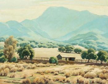 House In A Mountain Landscape by 
																			Norman H Yeckley