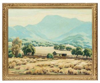 House In A Mountain Landscape by 
																			Norman H Yeckley