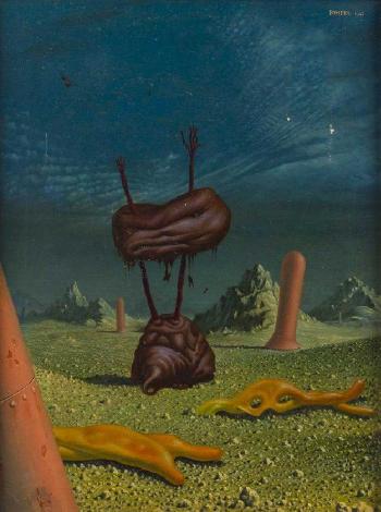 Surrealist Landscape 1943 by 
																			 Johfra