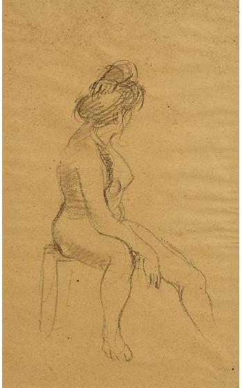 Seated Nude by 
																			Stella Steyn