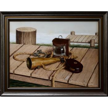 Untitled (Nautical Items On Dock) by 
																			Inge Ballman