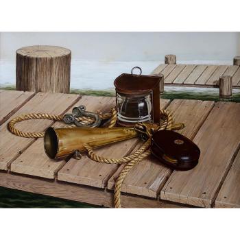 Untitled (Nautical Items On Dock) by 
																			Inge Ballman