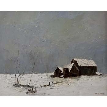 Untitled (Barns In Winter) by 
																			Arto Yuzbasiyan