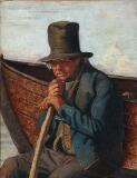 A Fisherman From Skagen At His Boat by 
																			Michael Ancher