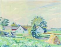 Landscape With Farmhouse by 
																			Albert Naur