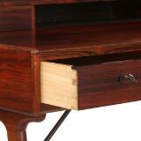 Rosewood Desk With Two Drawers In Rail, Top With Two Drawers, Storage Space And Shelf by 
																			 Vinde Møbelfabrik