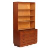 Chest Of Drawers And Bookcase Of Teak by 
																			 Soborg Mobler