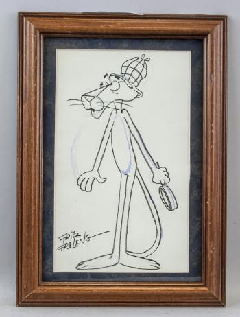 Portriat of Pink Panther by 
																			Fritz Freleng
