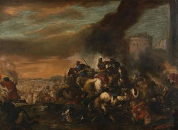 Choc de cavalerie by 
																			Antonio Calza