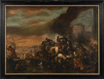Choc de cavalerie by 
																			Antonio Calza
