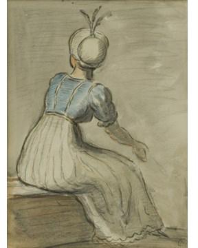 Woman seated  by 
																			Edward Ardizzone