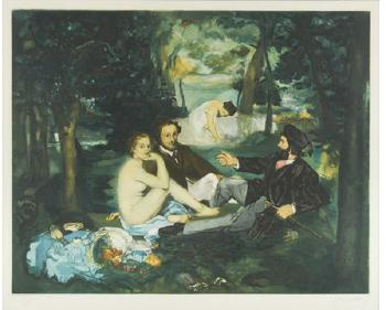 Le déjeuner sur l'herbe by 
																			Edouard Manet