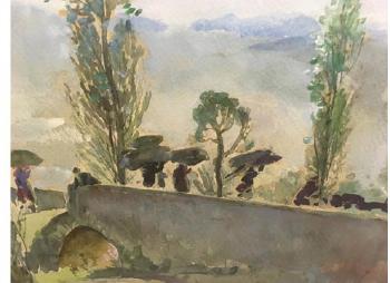 Near subiaco, italy by 
																			Charles Cundall
