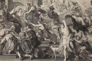 The Apotheosis of Henri IV and the Proclamation of the Regency of Marie De Médicis After Rubens by 
																			Gaspard Duchange