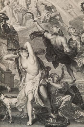 The Apotheosis of Henri IV and the Proclamation of the Regency of Marie De Médicis After Rubens by 
																			Gaspard Duchange
