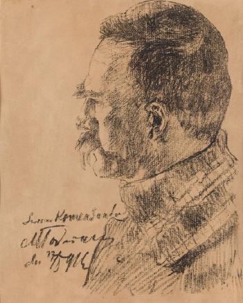 Brigadier Jozef Pilsudski by 
																			Kazimierz Mlodzianowski