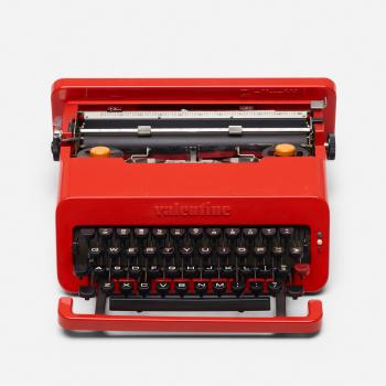 Valentine Typewriter by 
																			 Olivetti