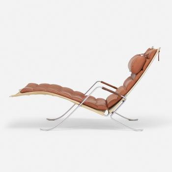 Grasshopper chaise lounge by 
																			Preben Fabricius