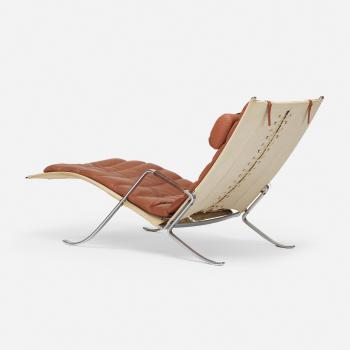 Grasshopper chaise lounge by 
																			Jorgen Kastholm