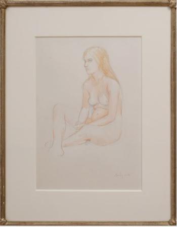 Seated Nude by 
																			William Bailey