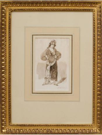Rein a Quinze; Une Mère de Famille; A Man with Hat and Coat by 
																			Paul Gavarni