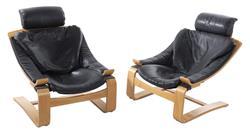 Pair Of Armchairs by 
																	Ake Fribytter