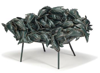 Banquete Dolphins in Leather by 
																			 Campana Brothers