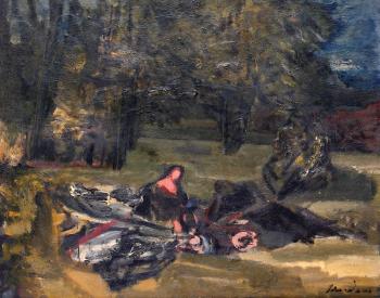 Resting in the woods by 
																	Alfred Aberdam